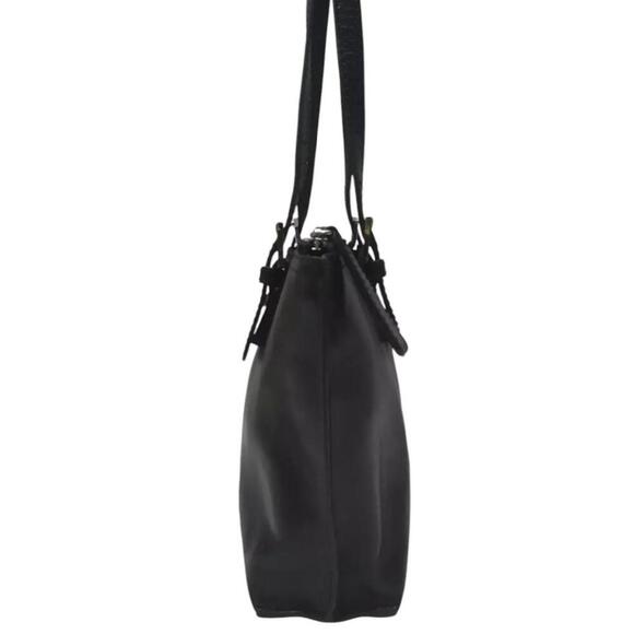 Hobo The Original Black Leather Double Handles Zip Tote Shoulder Bag - Picture 5 of 14